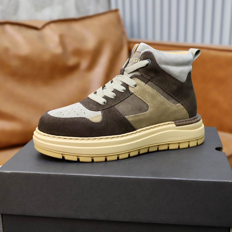 UGG Court Mid-Top Sneaker — Espresso / Grey / Gum