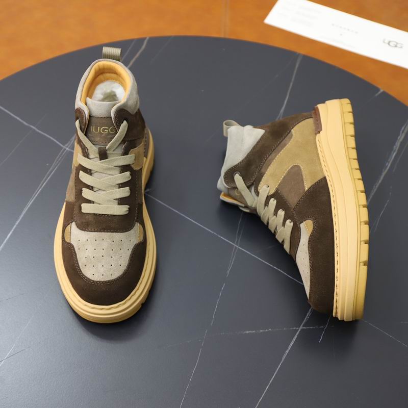 UGG Court Mid-Top Sneaker — Espresso / Grey / Gum