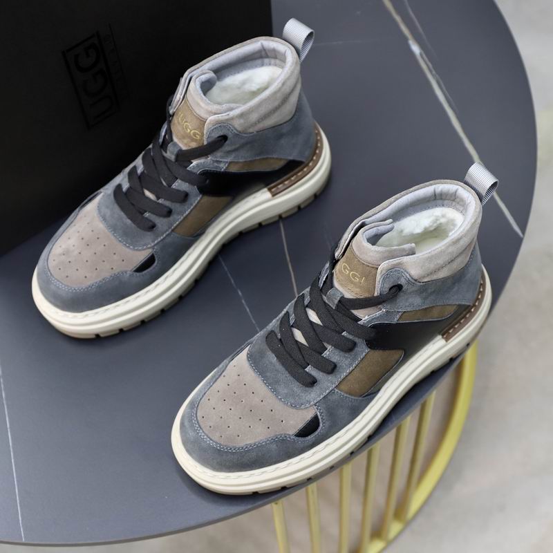 UGG Court Mid-Top Sneaker — Slate Grey / Black / Khaki