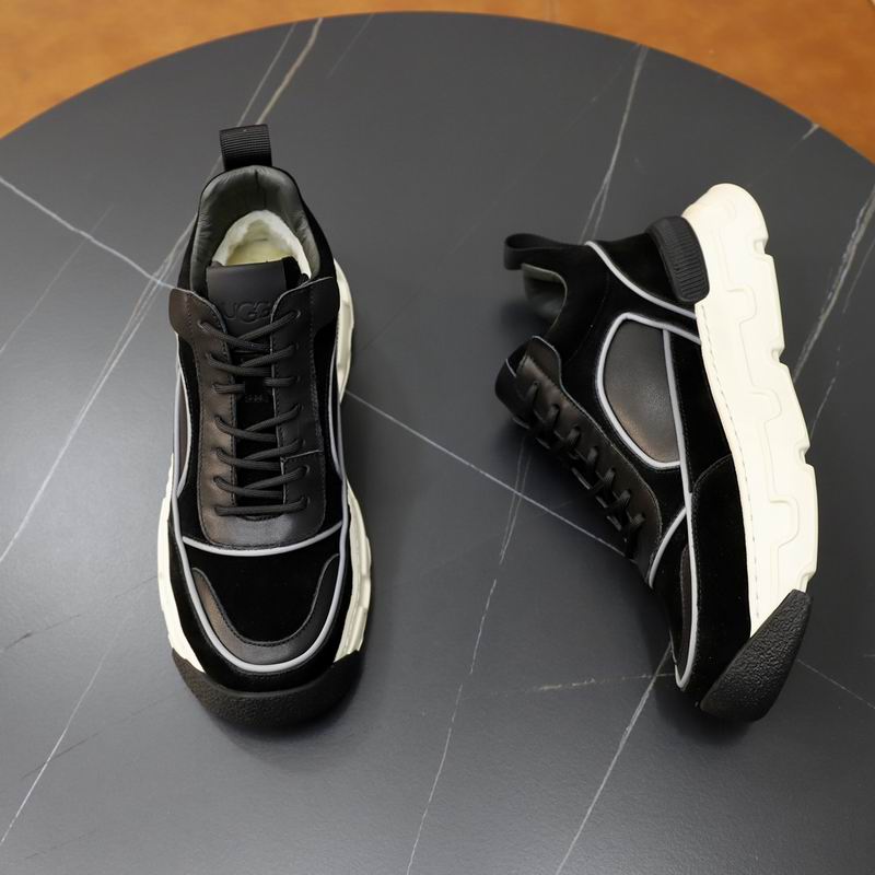 UGG Chunky Low-Top Sneaker — Black & White