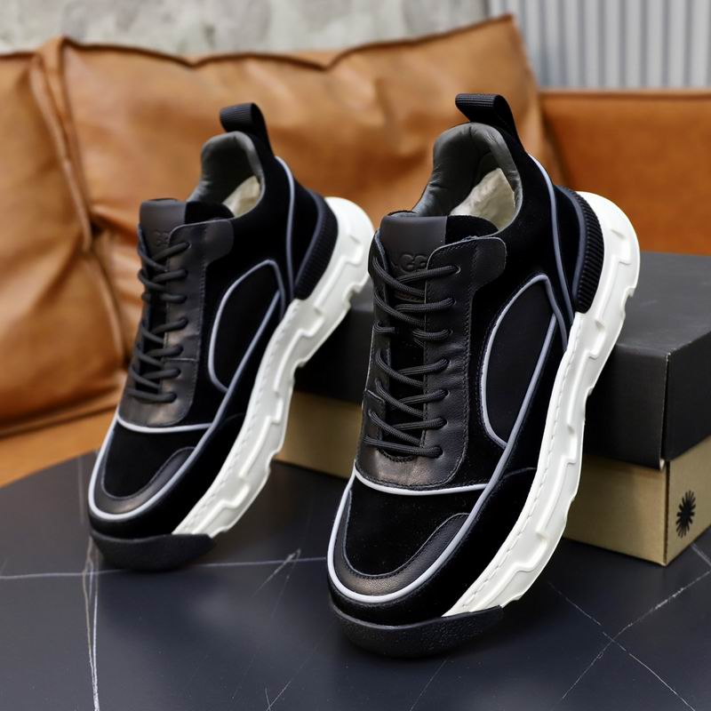 UGG Chunky Low-Top Sneaker — Black & White