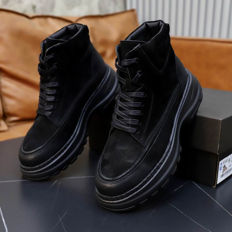 UGG High-Top Lace-Up Boot — Triple Black