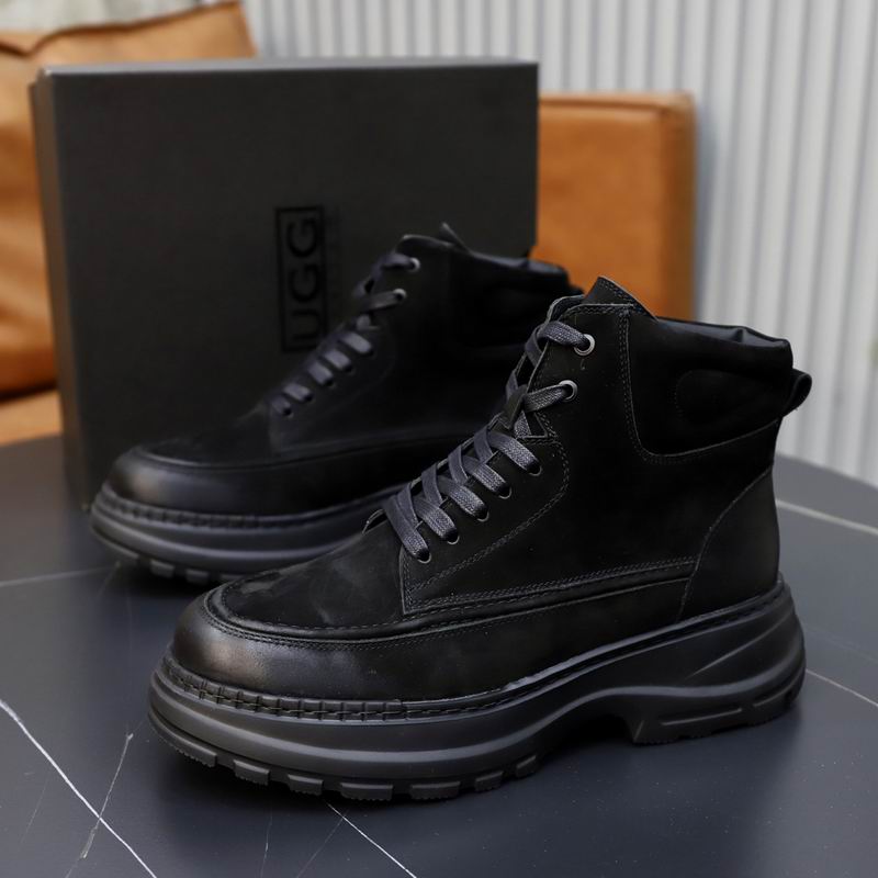 UGG High-Top Lace-Up Boot — Triple Black