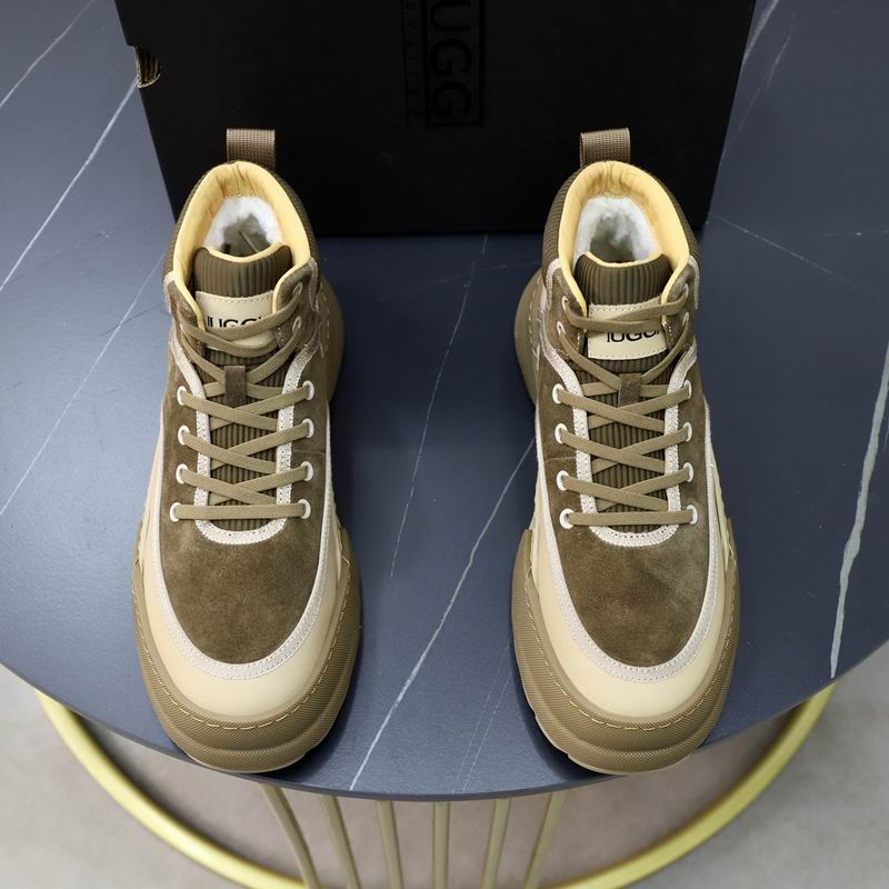 UGG High-Top Lace-Up Boot — Olive Suede