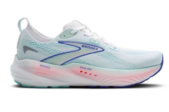 Brooks Glycerin 22 — Women's Running Shoe (White / Limpet Shell / Amparo Blue)
